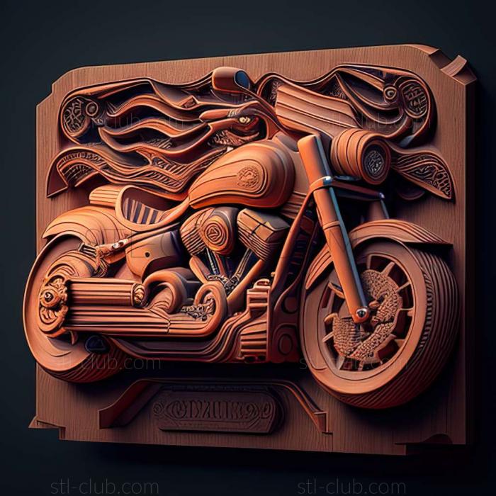 3D модель Harley Davidson FXDR (STL)